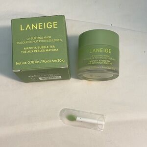 LANEIGE Matcha Bubble Tea Lip Sleeping Mask - Olive Green